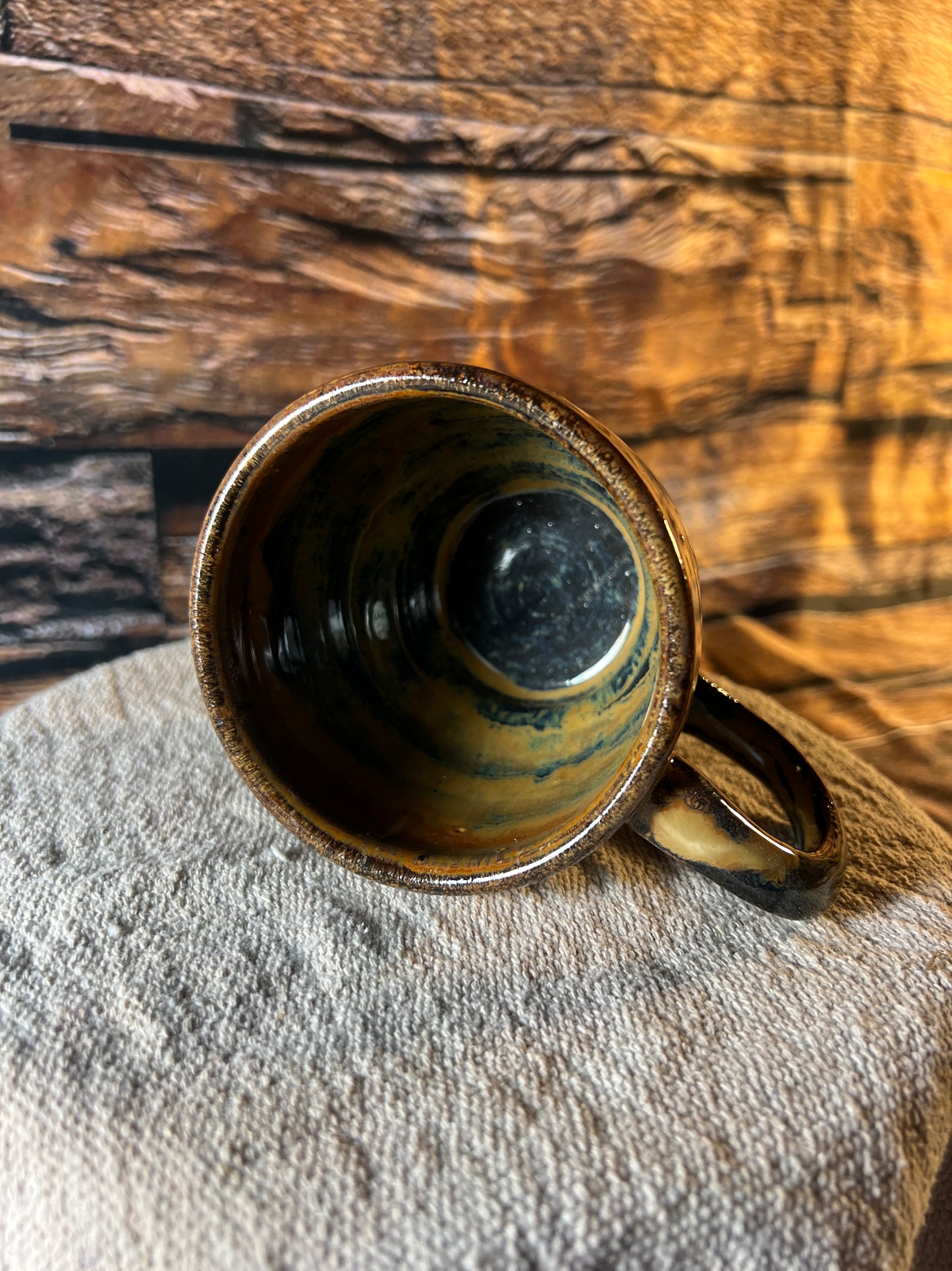 Tan and Black Mug