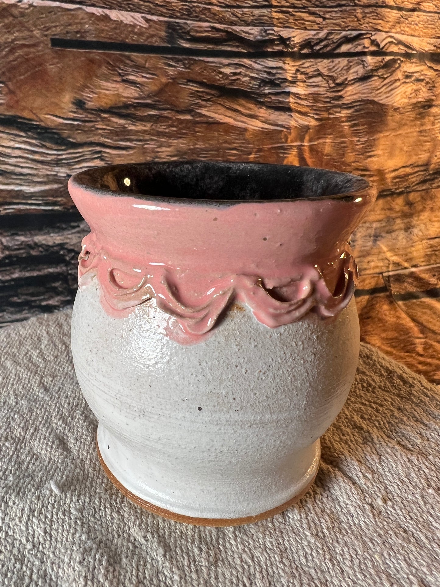 Pink and White mug
