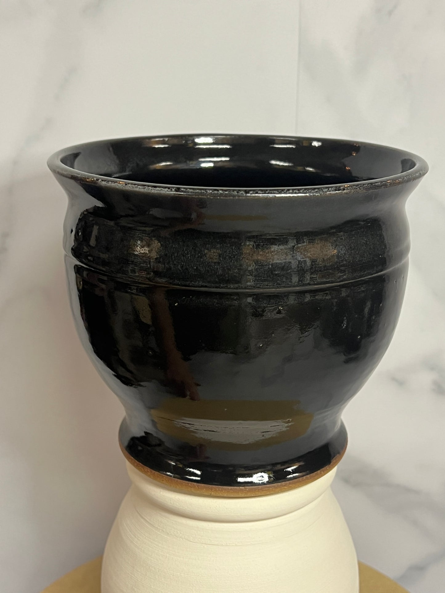 Planter Pot - 40oz - Black Glaze