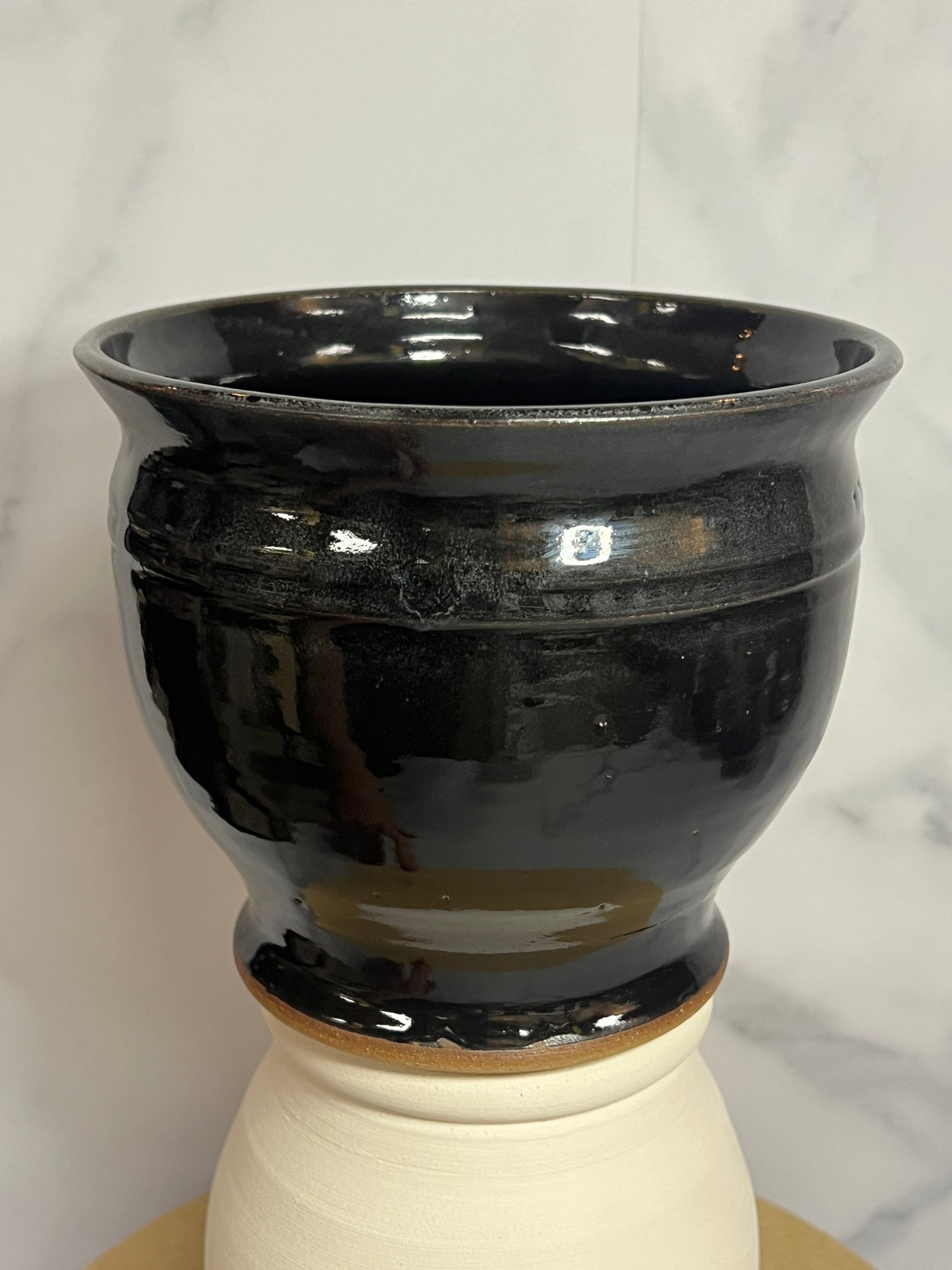 Planter Pot - 40oz - Black Glaze