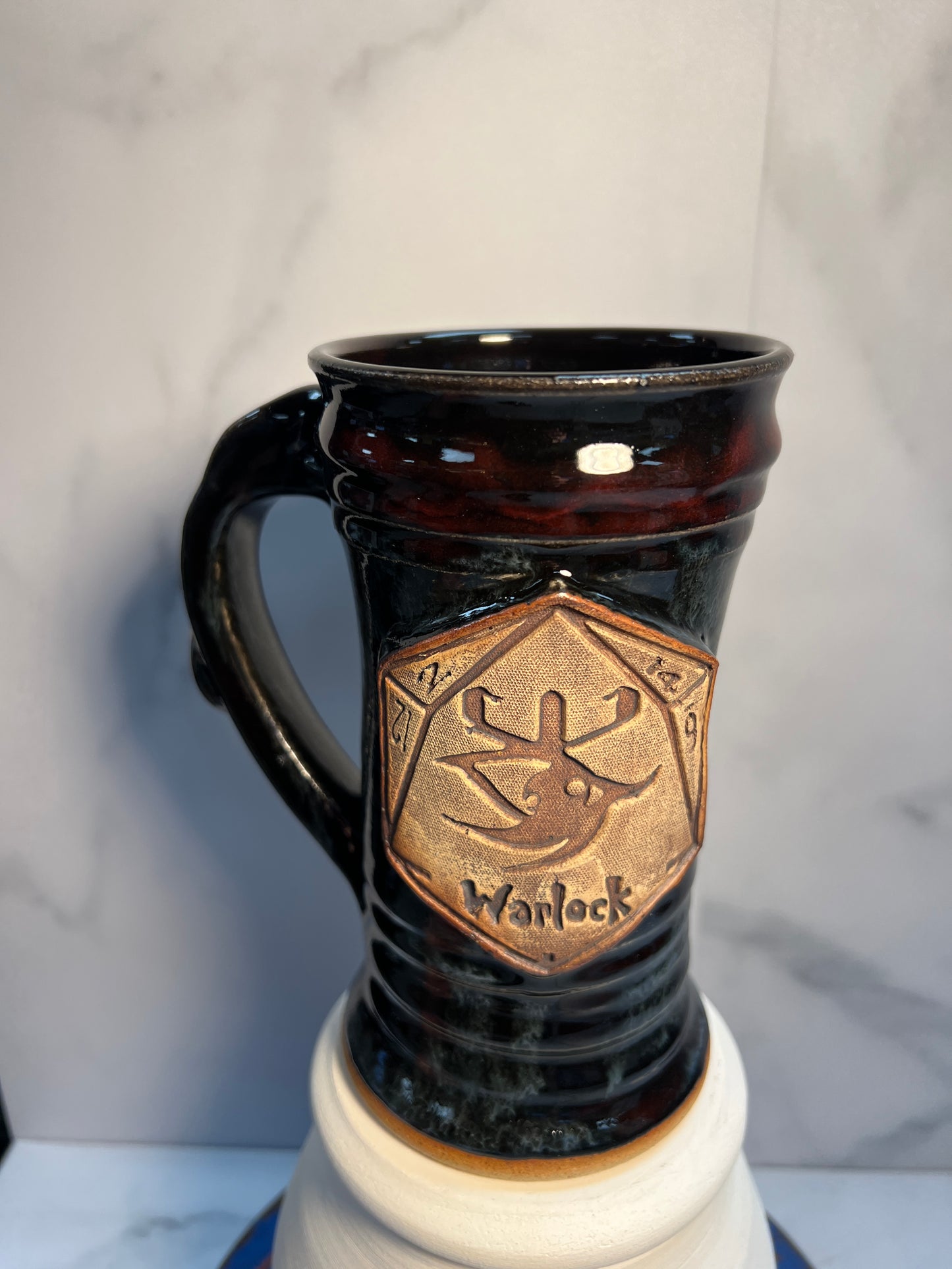 Warlock Tabletop Tankard - 16oz - Dark Aura Glaze