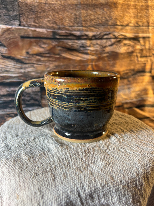 Tan and Black Mug