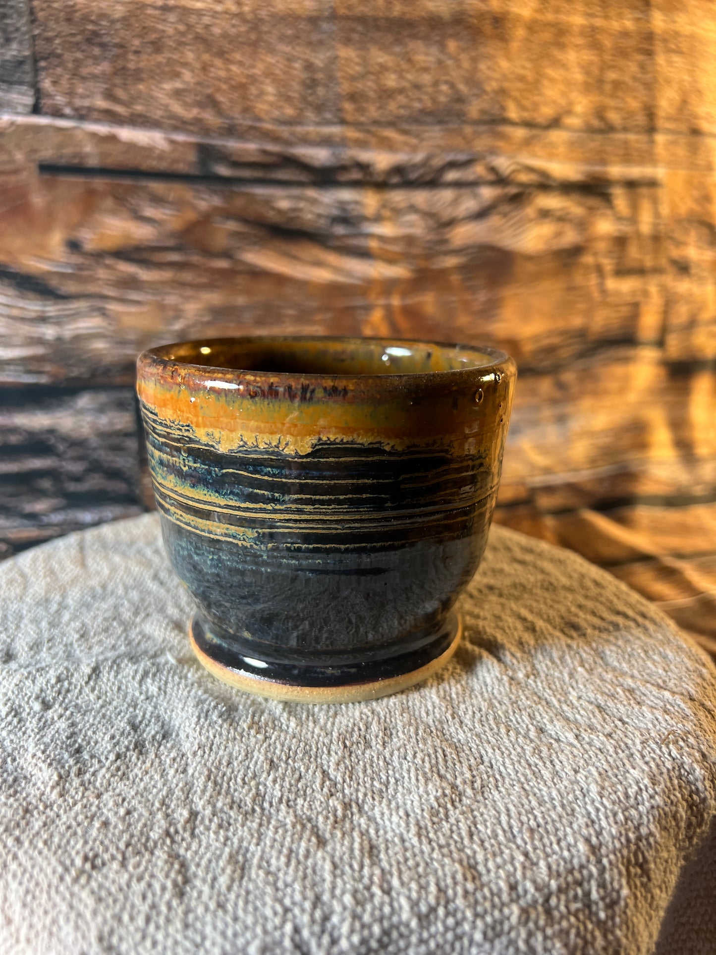 Tan and Black Mug