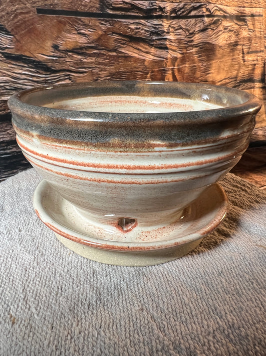 Planter Pot with Attached Tray
