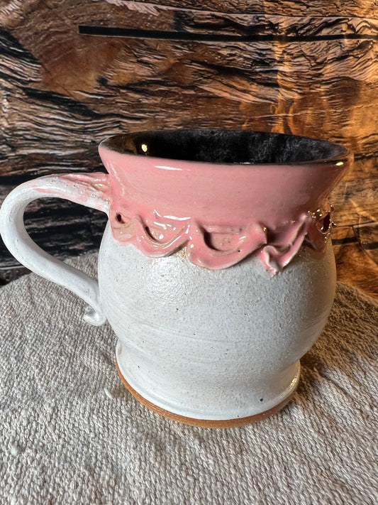 Pink and White mug