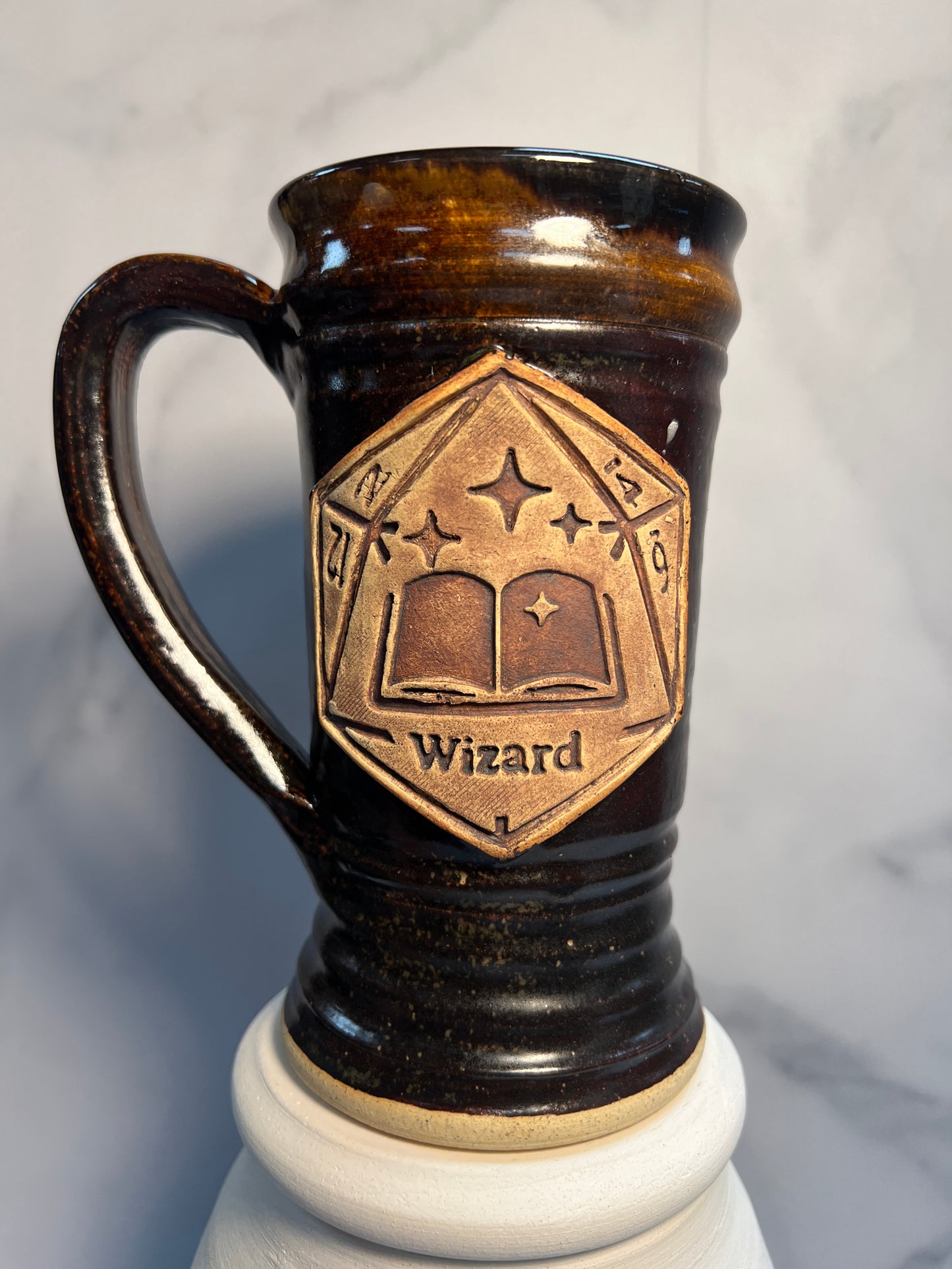 Wizard Tabletop Tankard - 16 oz - Summer Storm B Glaze