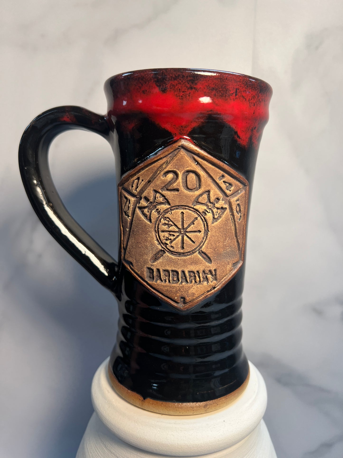 Barbarian Tabletop Tankard - 18oz - Bloody Axe Glaze