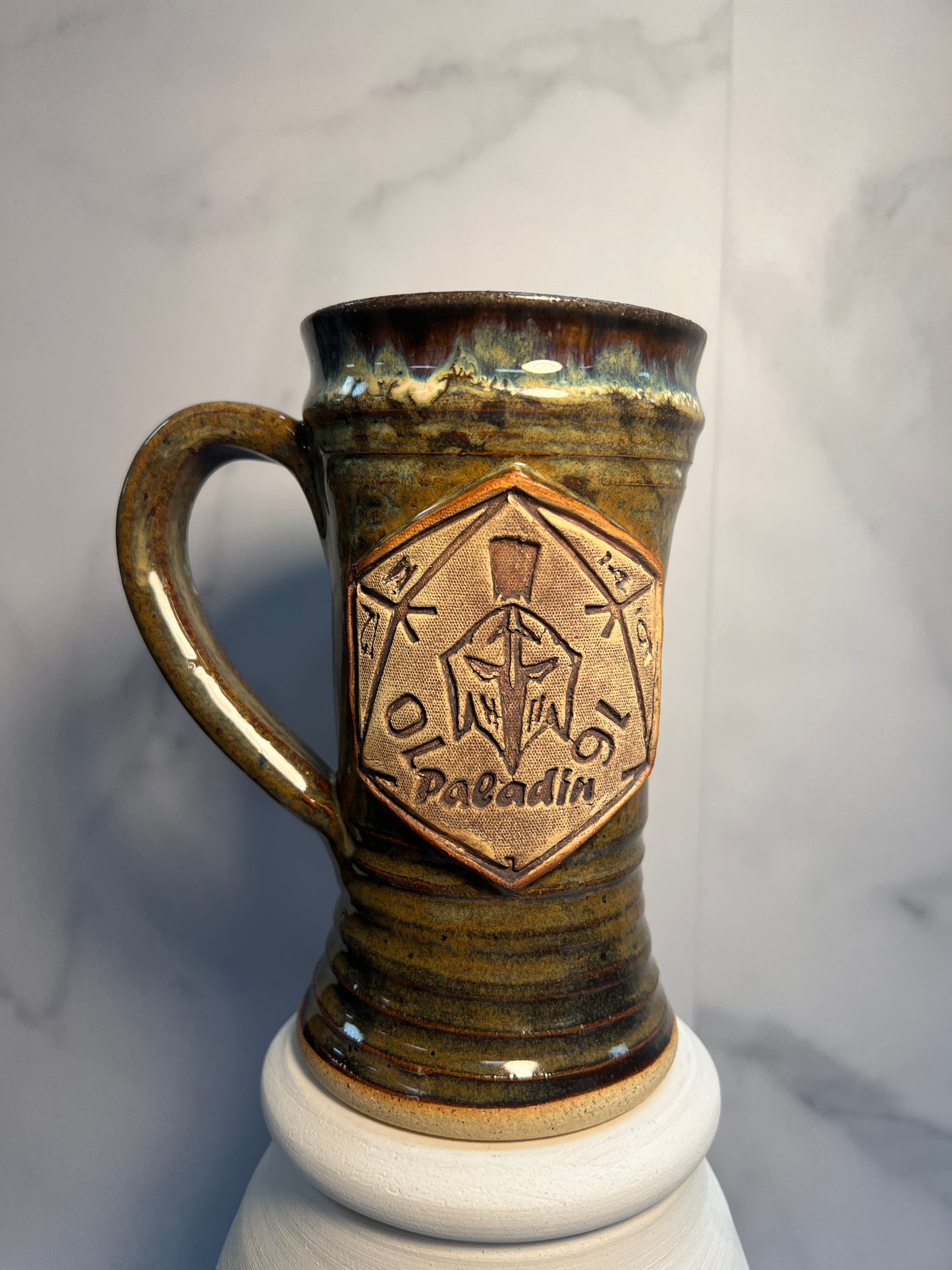 Paladin Tabletop Tankard - 16oz - Metal Head Glaze