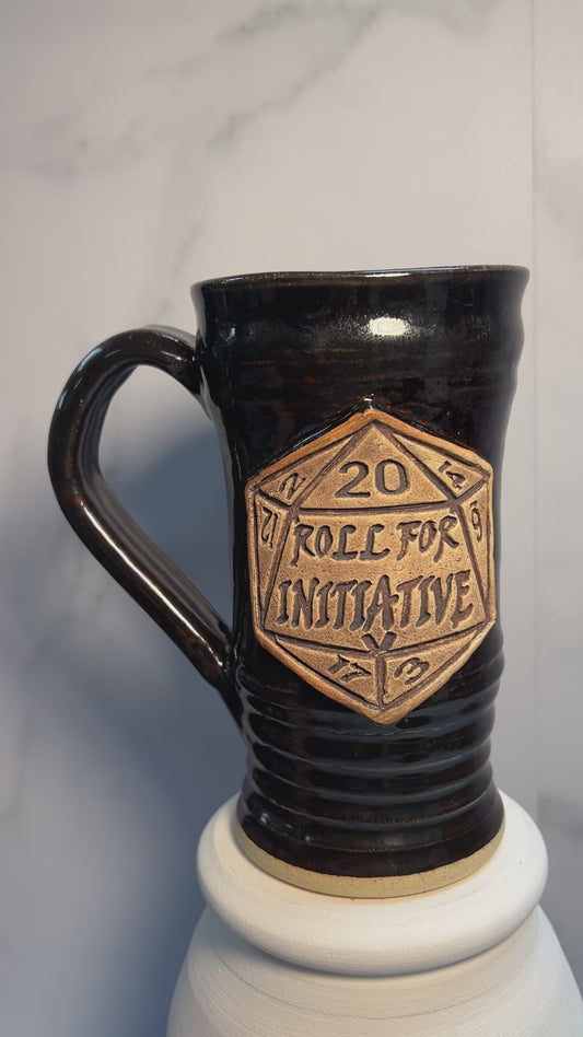 Roll For Initiative Tabletop Tankard - 17oz - Lucky Feat Glaze