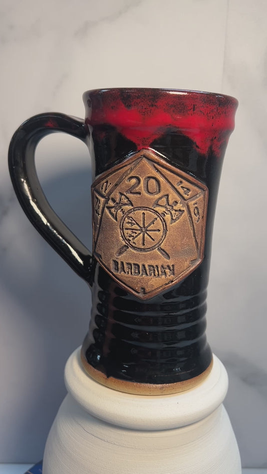 Barbarian Tabletop Tankard - 18oz - Bloody Axe Glaze