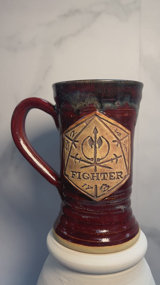 Fighter Tabletop Tankard - 16oz - Studded Armor Glaze